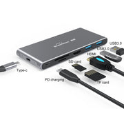 Dock di espansione HUB multifunzione Type-C / USB-C Blueendless 6 in 1 Unità a stato solido M.2 NGFF, 6 In 1