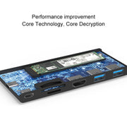 Dock di espansione HUB multifunzione Type-C / USB-C Blueendless 6 in 1 Unità a stato solido M.2 NGFF, 6 In 1