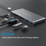 Dock di espansione HUB multifunzione Type-C / USB-C Blueendless 6 in 1 Unità a stato solido M.2 NGFF, 6 In 1