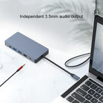 Dock di espansione HUB multifunzione Type-C / USB-C 12 in 1 Blueendless, 12 In 1