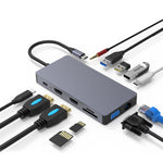 Dock di espansione HUB multifunzione Type-C / USB-C 12 in 1 Blueendless, 12 In 1