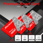 Scheda di memoria MICRODATA TF (Micro SD) rossa e grigia da 128 GB Classe 10, 128GB