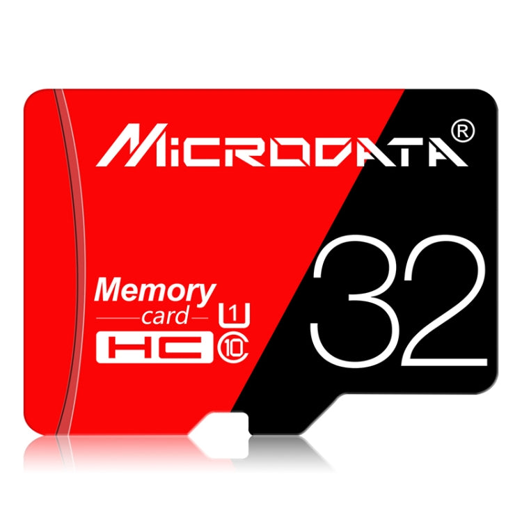 Scheda memoria MicroSD 32GB U1 Microdata rossa e nera