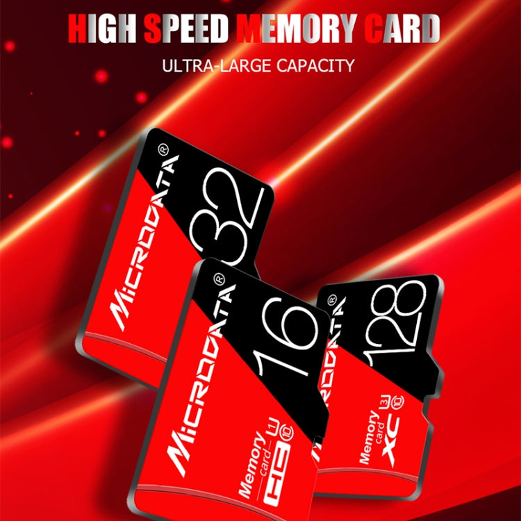 Scheda memoria MicroSD 32GB U1 Microdata rossa e nera