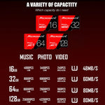 Scheda memoria MicroSD 32GB U1 Microdata rossa e nera