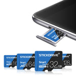 Scheda di memoria STICKDRIVE da 16 GB U1 blu e nera TF (Micro SD) ad alta velocità, 16GB