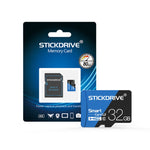 Scheda di memoria STICKDRIVE da 32 GB U1 blu e nera TF (Micro SD) ad alta velocità, 32GB