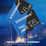 Scheda di memoria STICKDRIVE da 32 GB U1 blu e nera TF (Micro SD) ad alta velocità, 32GB