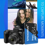 Scheda di memoria STICKDRIVE da 32 GB U1 blu e nera TF (Micro SD) ad alta velocità, 32GB