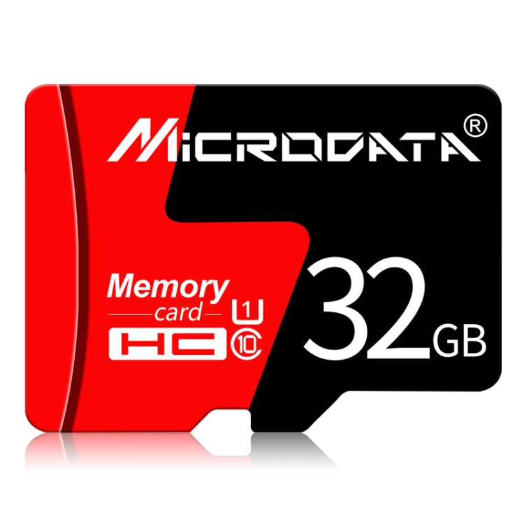 Scheda di memoria MICRODATA 32 GB U1 rossa e nera TF (Micro SD)., 32GB