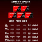 Scheda di memoria MicroSD 256GB U3 Microdata