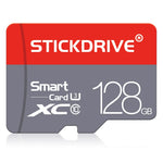 Scheda memoria micro SD 128GB U3 rossa e grigia
