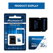Scheda di memoria MICRODATA 16 GB U1 blu e bianca TF (Micro SD)., 16GB
