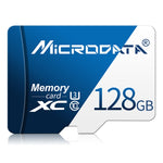 Scheda di memoria MICRODATA U3 blu e bianca da 128 GB TF (Micro SD)., 128GB