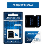 Scheda di memoria MICRODATA U3 blu e bianca da 128 GB TF (Micro SD)., 128GB