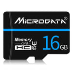Scheda di memoria MICRODATA 16 GB U1 Blue Line e TF nera (Micro SD)., 16GB