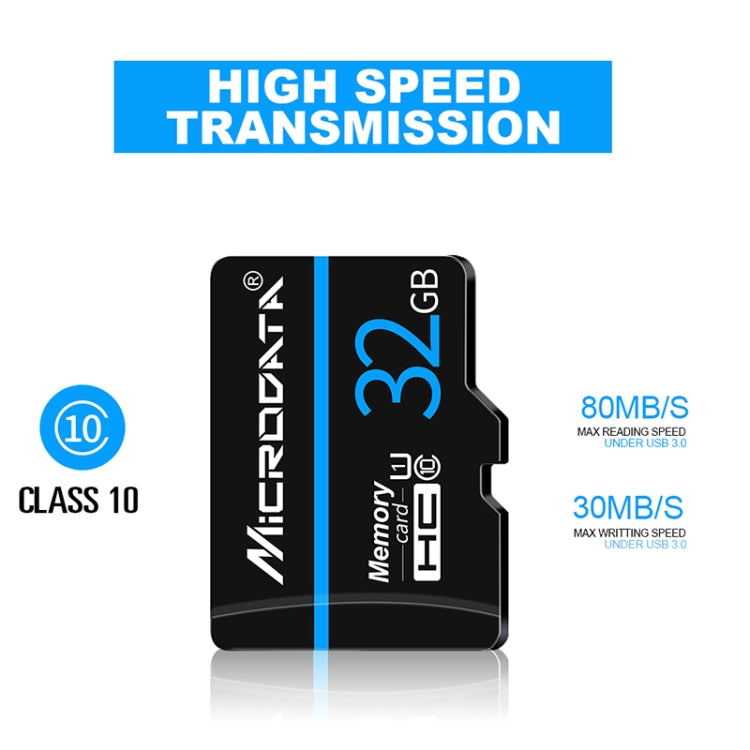Scheda di memoria MICRODATA 16 GB U1 Blue Line e TF nera (Micro SD)., 16GB