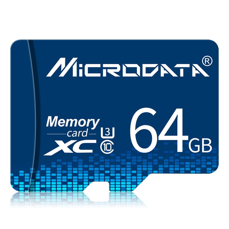 Scheda di memoria MICRODATA 64 GB U3 blu TF (Micro SD)., 64GB