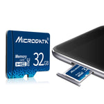 Scheda di memoria MICRODATA 64 GB U3 blu TF (Micro SD)., 64GB