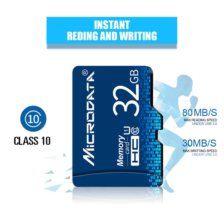 Scheda di memoria MICRODATA 64 GB U3 blu TF (Micro SD)., 64GB