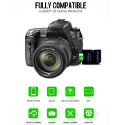 Scheda di memoria MICRODATA 64 GB U3 verde e bianca TF (Micro SD)., 64GB