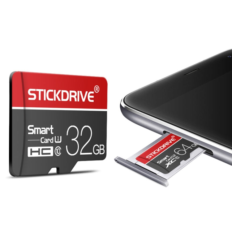 Scheda di memoria STICKDRIVE 16GB U1 White Line rossa e nera TF (Micro SD)., 16GB
