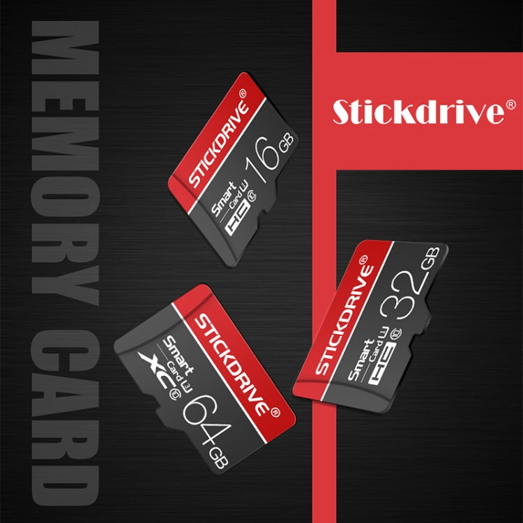 Scheda di memoria STICKDRIVE 16GB U1 White Line rossa e nera TF (Micro SD)., 16GB