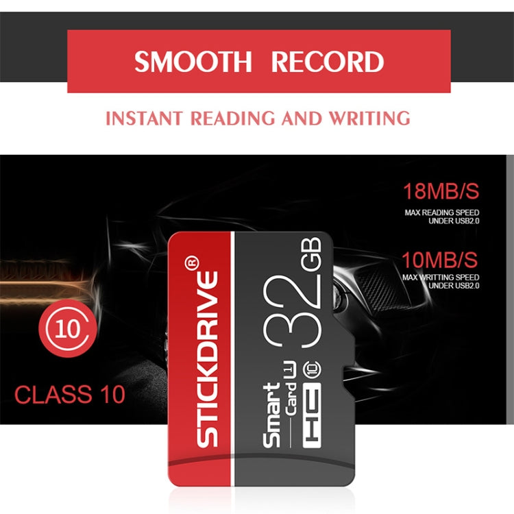 Scheda di memoria STICKDRIVE 64 GB U3 White Line rossa e nera TF (Micro SD)., 64GB