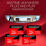 Scheda di memoria Micro SD (TF) ad alta velocità Classe 10 Stickdrive da 128 GB, 128GB