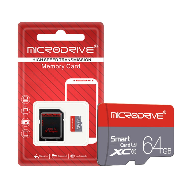 Scheda di memoria Microdrive Micro SD (TF) ad alta velocità classe 10 da 64 GB, 64GB