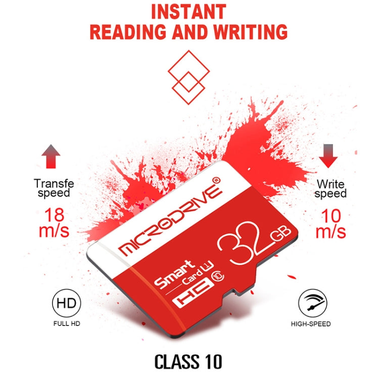 Scheda di memoria Microdrive Micro SD (TF) ad alta velocità classe 10 da 16 GB, 16GB