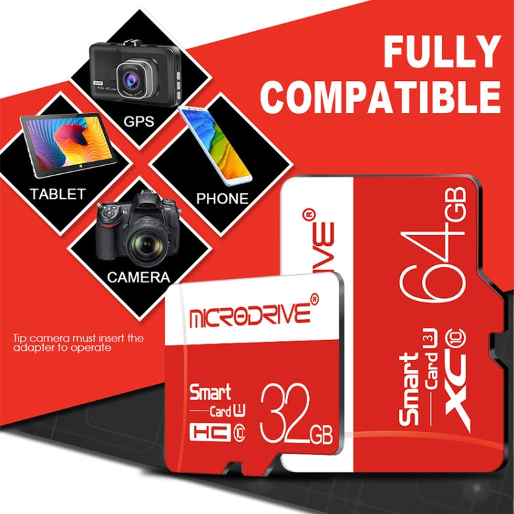 Microdrive Scheda di memoria Micro SD (TF) ad alta velocità Classe 10 da 64 GB, 64GB