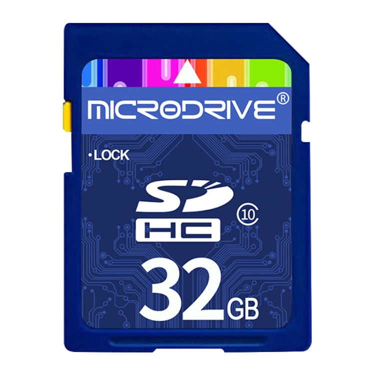 Scheda di memoria SD Microdrive da 32 GB ad alta velocità classe 10 per tutti i dispositivi digitali con slot per scheda SD, 32GB