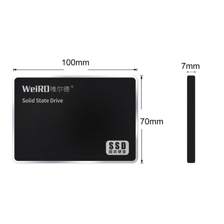 WEIRD S500 Unità a stato solido SATA 3.0 da 512 GB e 2,5 pollici per laptop, desktop, 512GB