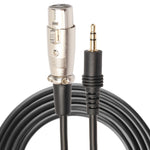 Cavo audio microfono 3 m 3,5 mm maschio a XLR femmina