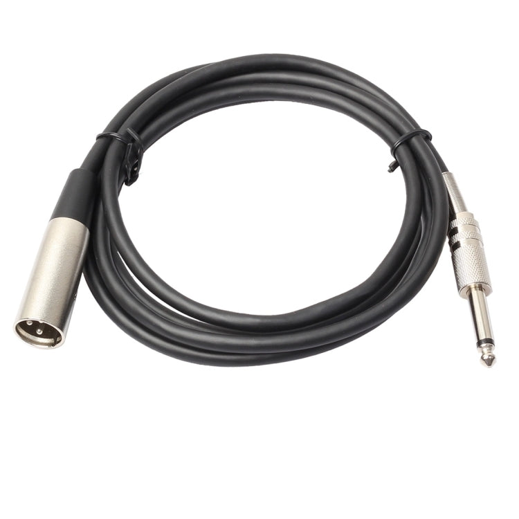 3 Pin Male to 1/4 Inch (6.35mm) Shielded Mono Microphone Audio Cable, Length: 1.8m, Length: 3m, Length: 5m, Length: 7.6m, Length: 10m