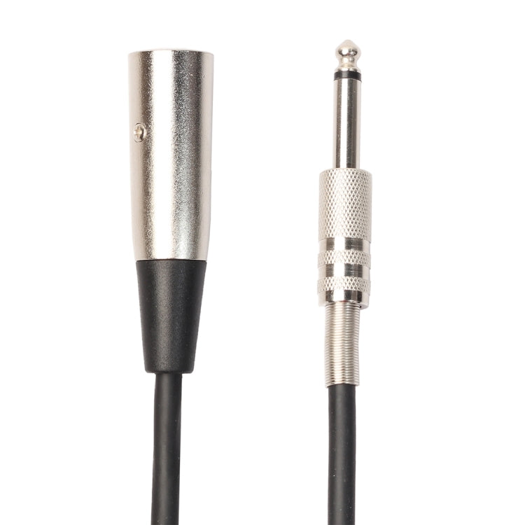 3 Pin Male to 1/4 Inch (6.35mm) Shielded Mono Microphone Audio Cable, Length: 1.8m, Length: 3m, Length: 5m, Length: 7.6m, Length: 10m