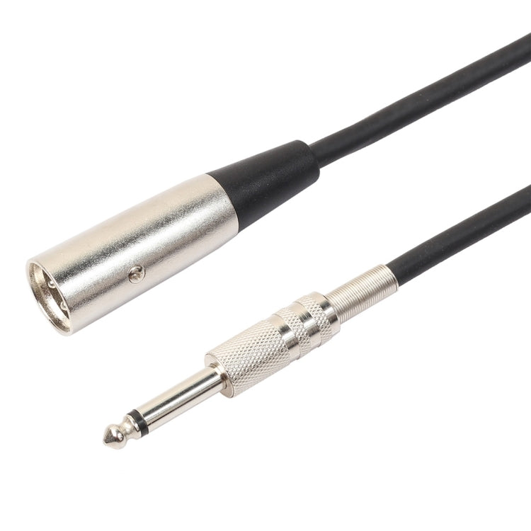 3 Pin Male to 1/4 Inch (6.35mm) Shielded Mono Microphone Audio Cable, Length: 1.8m, Length: 3m, Length: 5m, Length: 7.6m, Length: 10m