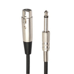 Cavo audio XLR femmina a jack 6,35 mm 30 cm