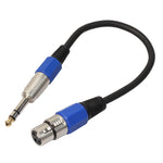 Cavo audio XLR femmina a jack 6,35 mm 30 cm
