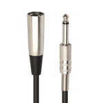 Cavo audio XLR 3 pin maschio a XLR femmina 6,35 mm 30 cm