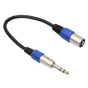 30cm XLR 3-Pin Male to 1/4 inch (6.35mm) XLR Female Stereo Microphone Audio Cable, BK2013KM