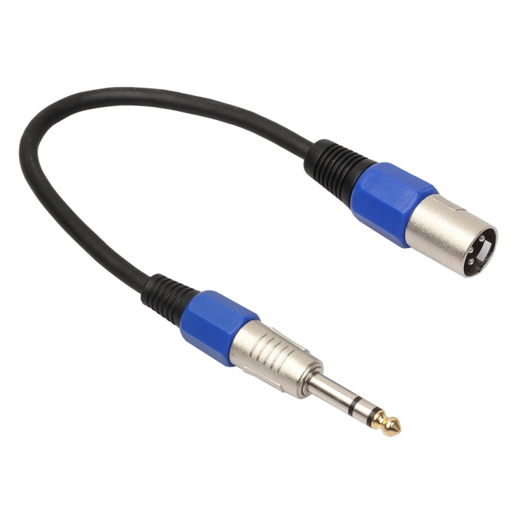 30cm XLR 3-Pin Male to 1/4 inch (6.35mm) XLR Female Stereo Microphone Audio Cable, BK2013KM