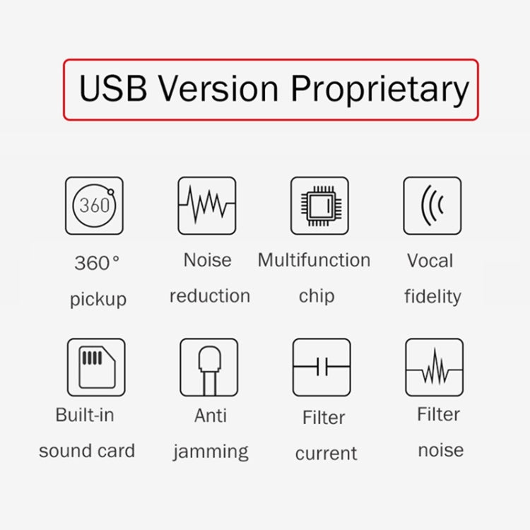 Compatible with PC/Mac for live broadcast, show, KTV, etc., BK USB Port/White, BK USB Port/Black, BK USB Port/Red