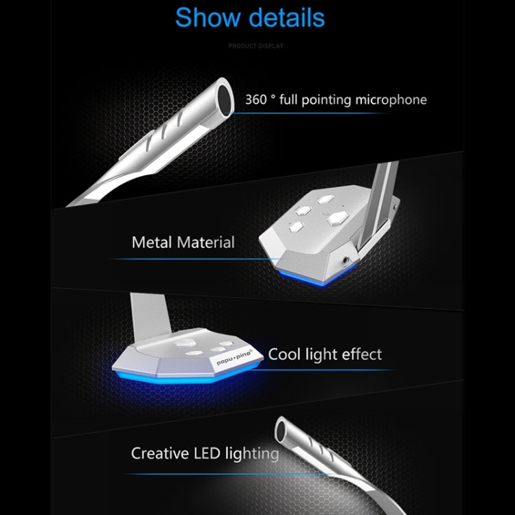 Microfono USB condensatore per PC, Mac e PS4