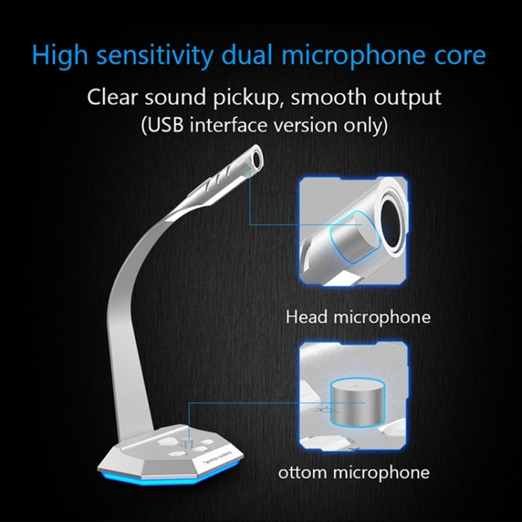 Microfono USB condensatore per PC, Mac e PS4