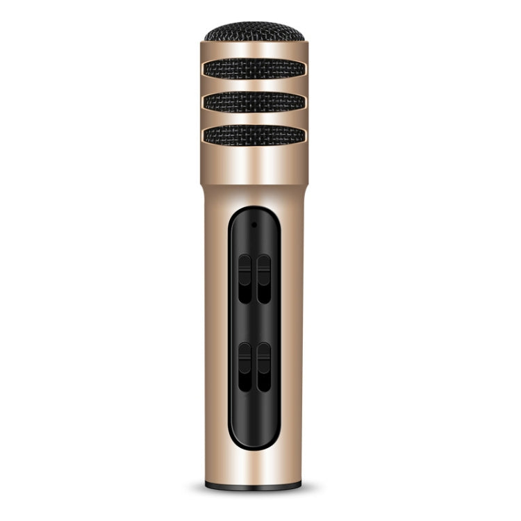 BGN-C7 Condenser Microphone Dual Cell Phone Karaoke Live Singing Microphone Built-in Sound Card