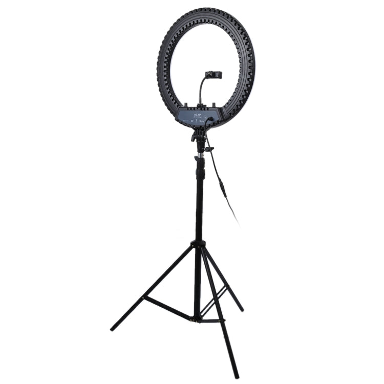 18 Inch 55W Dual Speed ​​Dimmable Self-timer LED Ring Fill Light for Shooting Photography with Tripod Stand, 18 Inch