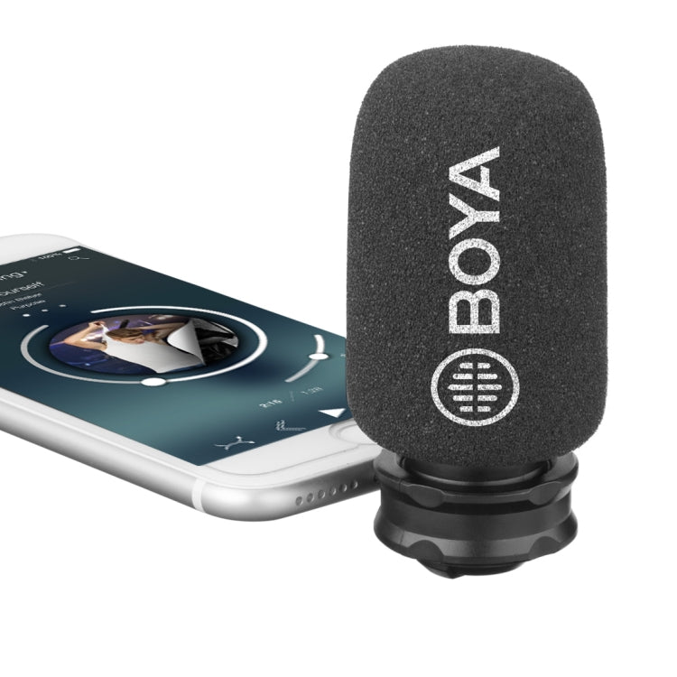 BOYA BY-DM200 Video Vlogging Recording Microphone with 8-Pin Interface Socket for iPhone, BY-DM200