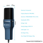 Yanmai SF-777 Microfono a condensatore per registrazione di giochi per computer da 1,4 m con filtro anti-pop e supporto per treppiede, SF-777